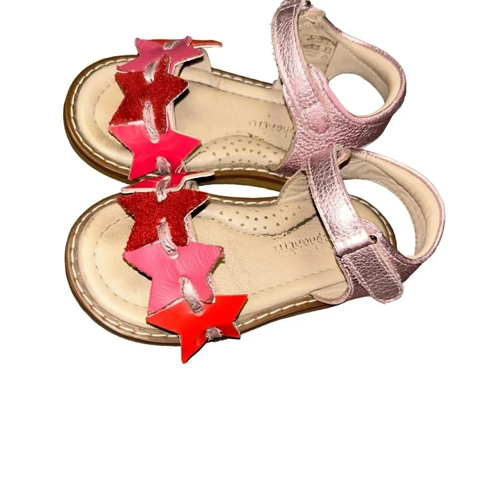 Elephantito leather Stars Sandals toddler shoes size 6